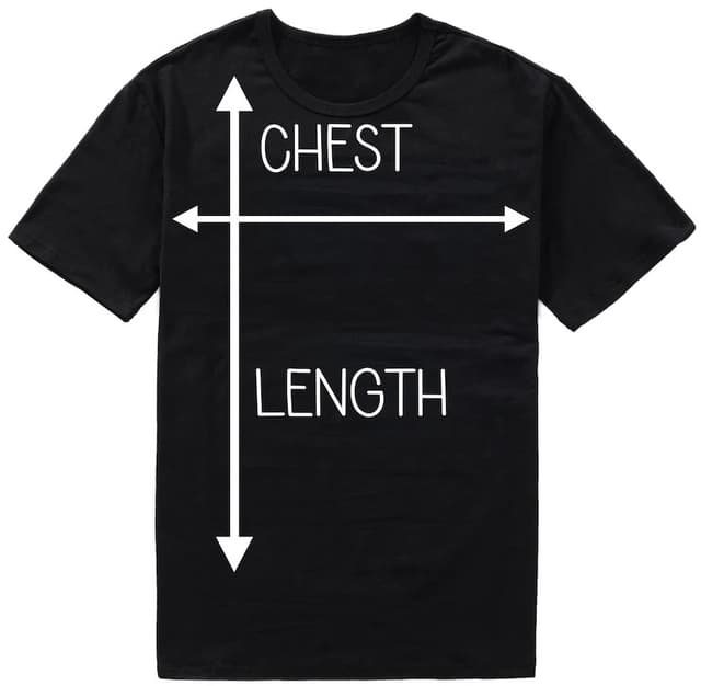 tshirt size diagram